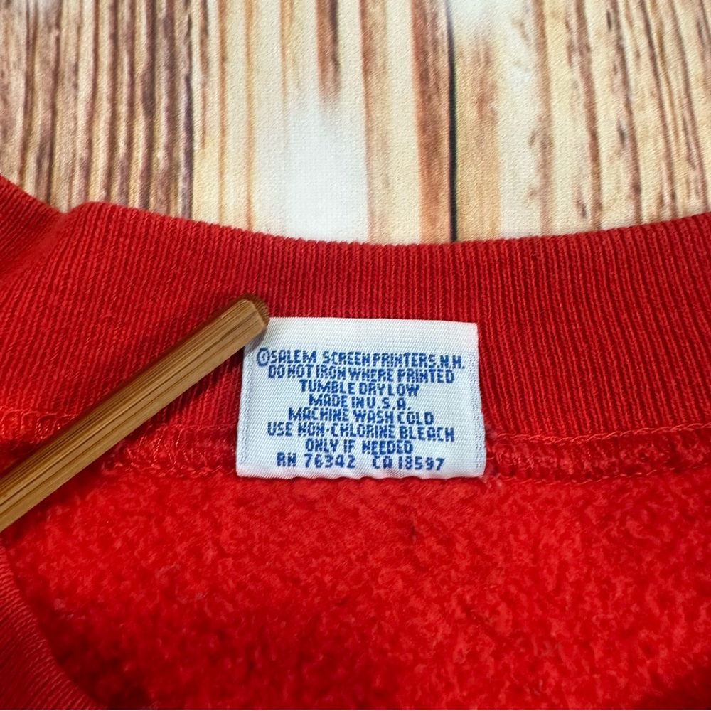 Vintage 90s San Francisco 49ers Salem NFL Montana Graphic Sweatshirt Size L - Picture 13 of 16
